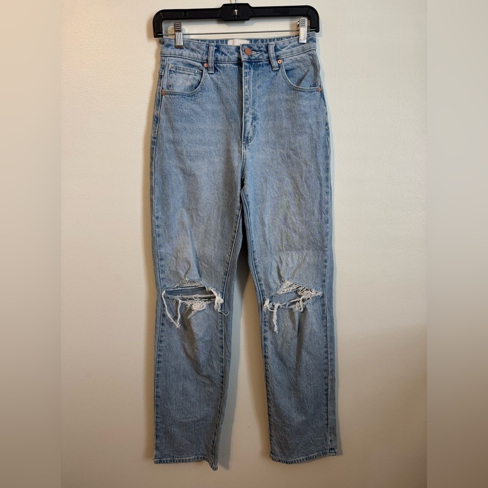ABrand 94 High Straight Jean distressed Size 26 - Picture 2 of 9